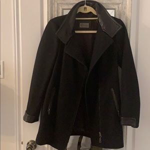 Mackage coat with leather trim